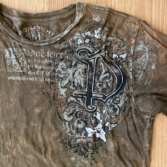 ❤️ Monarchy Los Angeles Distressed Tee Graphic Size XL - Picture 4 of 7
